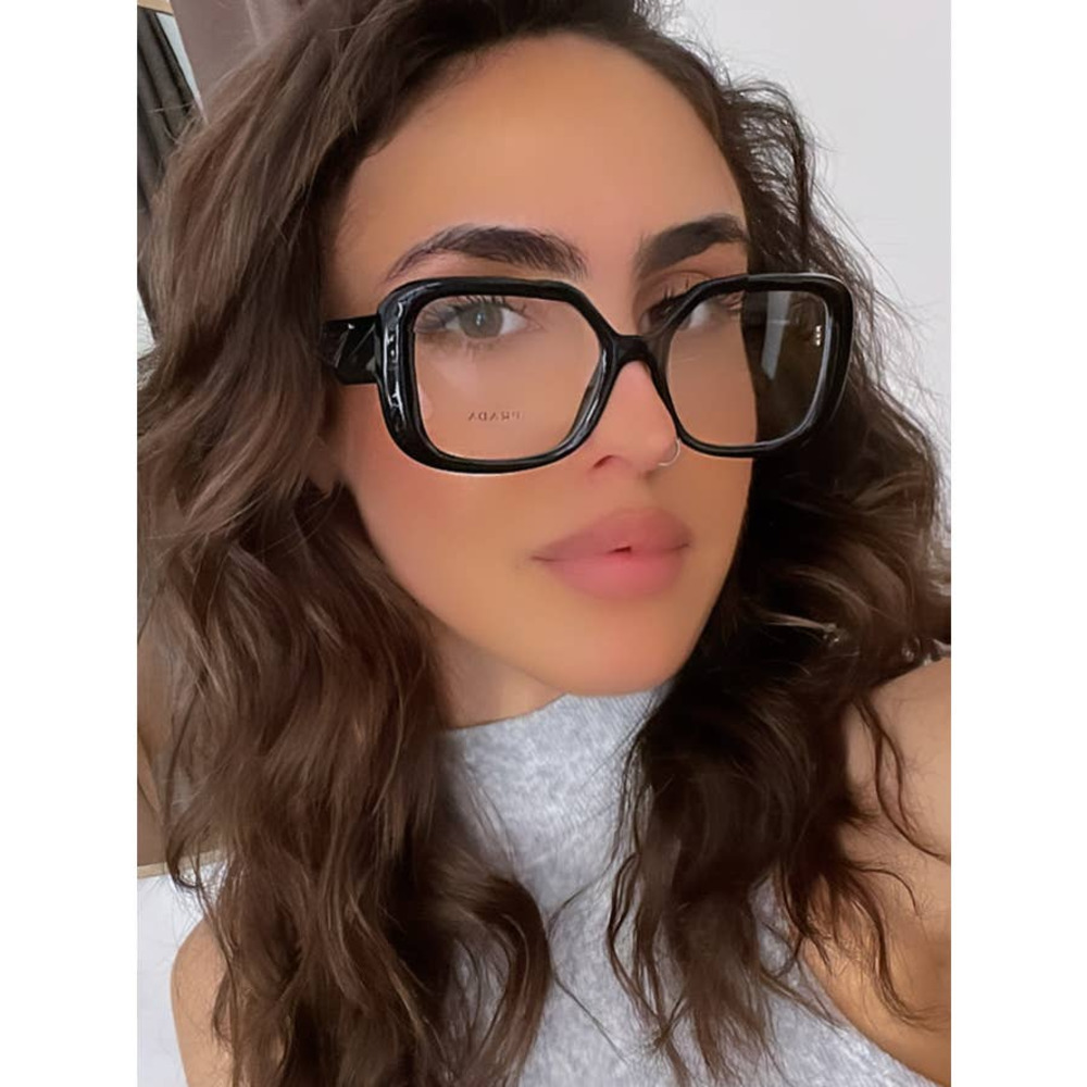 Prada Oversized Black Square Frame Glasses - Picture 2 of 12